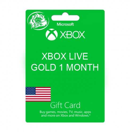 XBOX LIVE GOLD 1 MONTH